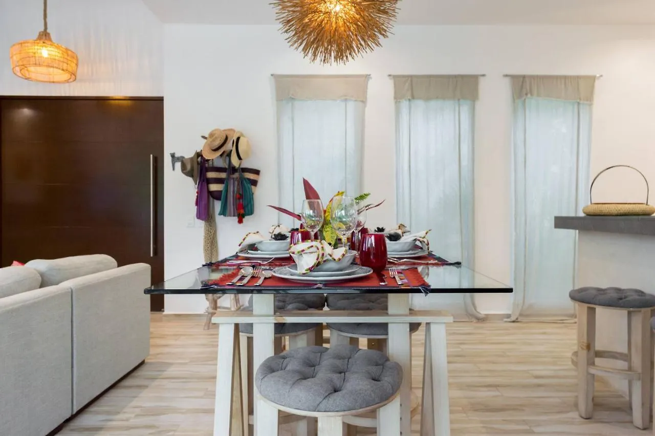 בית נופש טולום Villa Calma, Chic & Mexican Villa, A True Oasis Pool, Security מקסיקו
