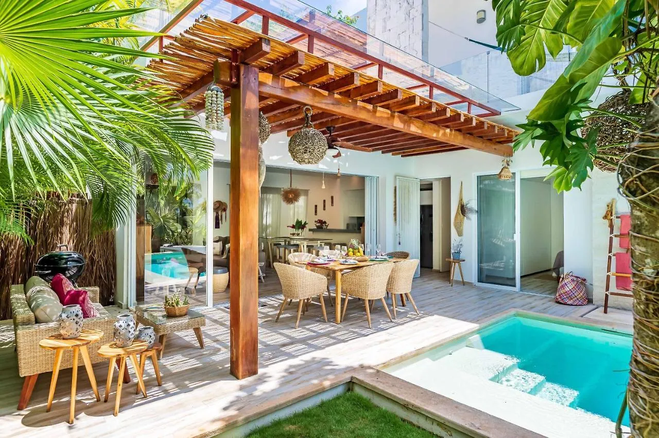 טולום Villa Calma, Chic & Mexican Villa, A True Oasis Pool, Security
